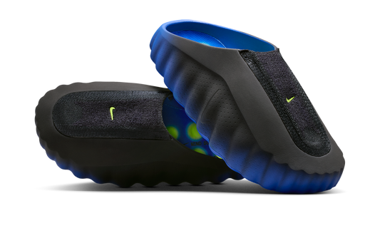 Overkicks - Nike Mind 001 Flyknit Slide Hyper Royal Black (IR2175-400) - vista lateral