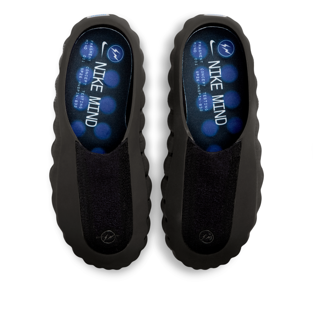Overkicks - Nike Mind 001 Slide Fragment Black (IQ8502-001) - vista trasera