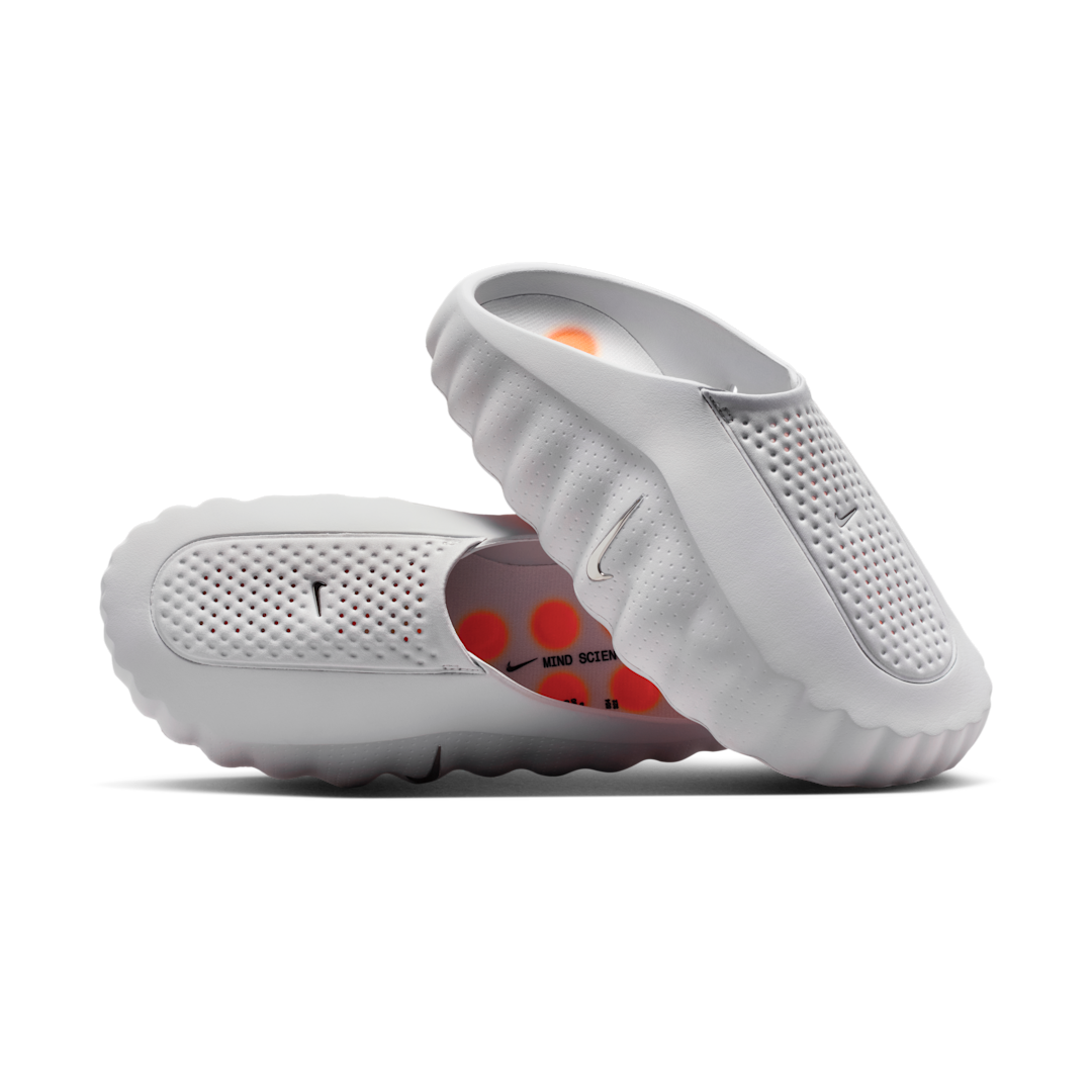 Overkicks - Nike Mind 001 Slide Light Smoke Grey (Womens) (HQ4309-003) - vista lateral