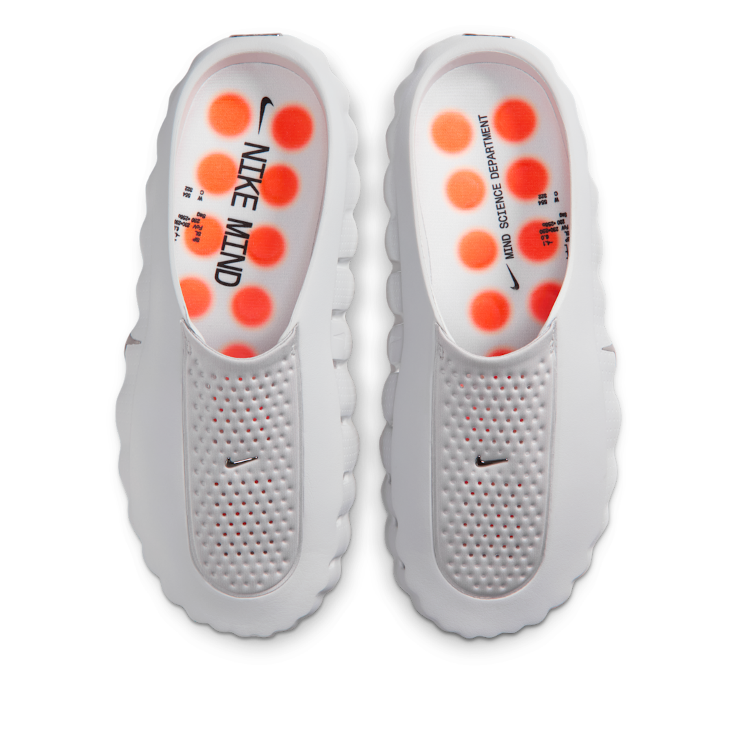 Overkicks - Nike Mind 001 Slide Light Smoke Grey (Womens) (HQ4309-003) - vista trasera