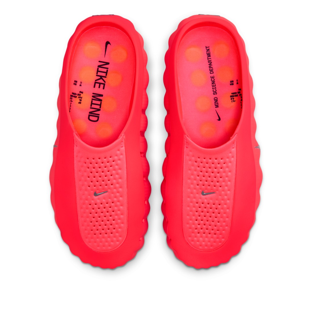 Overkicks - Nike Mind 001 Slide Solar Red (Womens) (HQ4309-600) - detalle suela