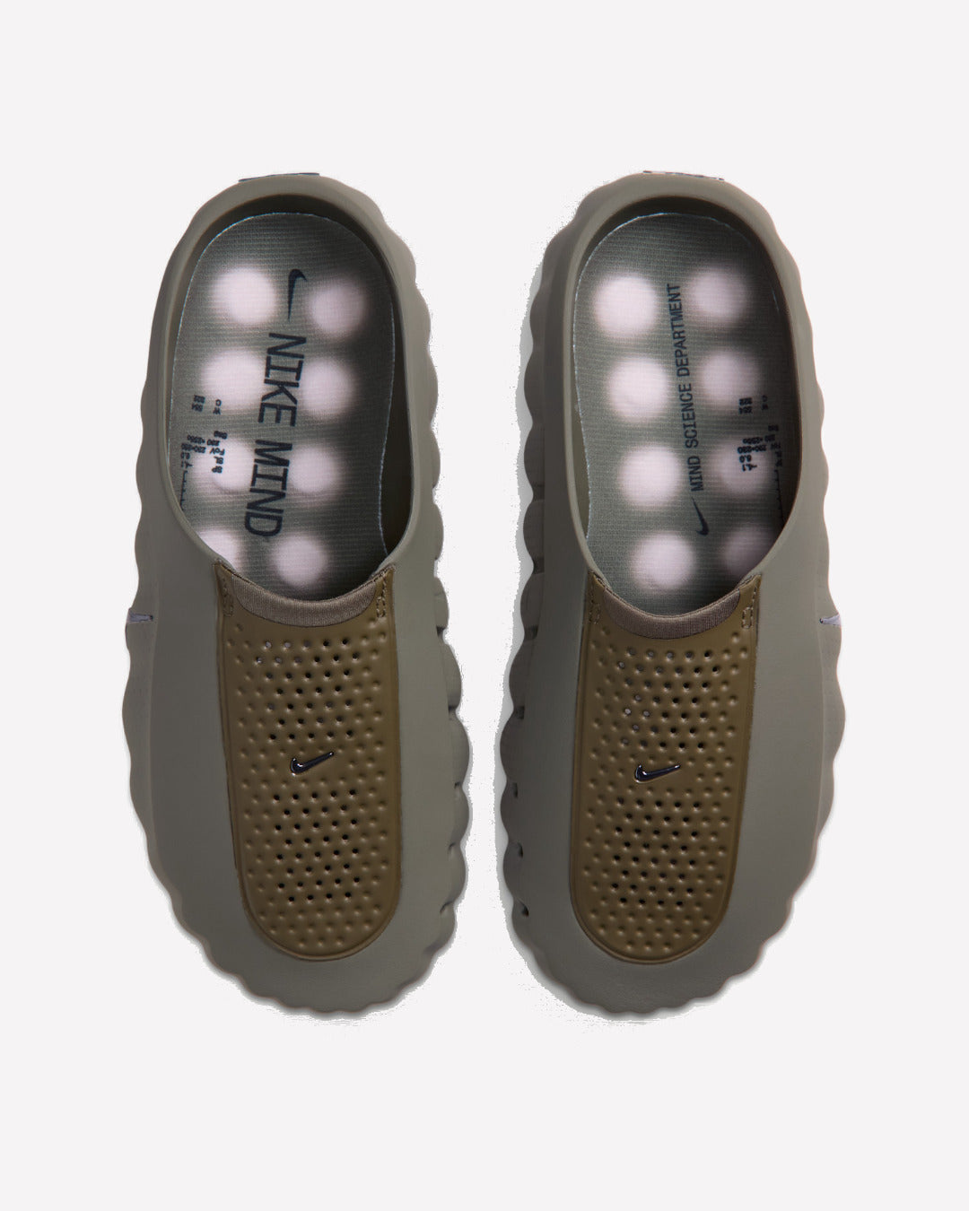 Overkicks - Nike Mind 001 Slide Tarp Green (Womens) (HQ4309-301) - par completo