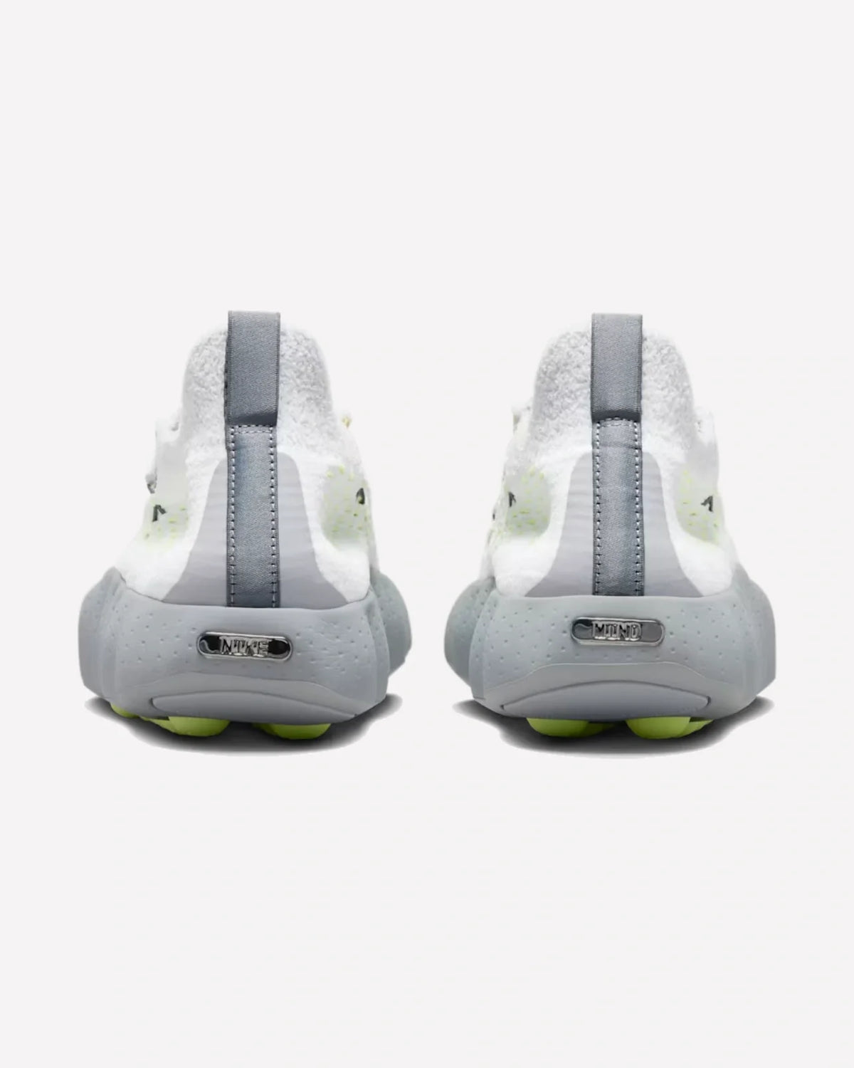 Overkicks - Nike Mind 002 Flyknit White Dark Grey Volt (IR2176-100) - par completo