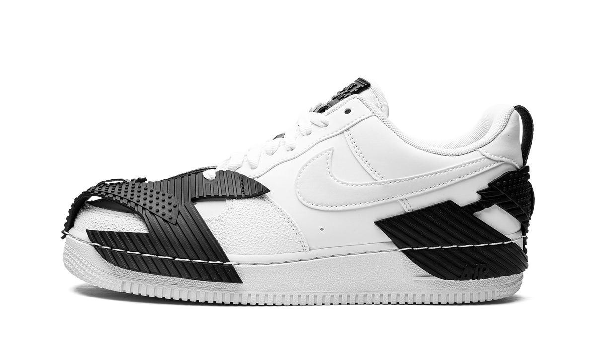 Overkicks - Nike NDSTRKT Air Force 1 White Black (CZ3596-100) - vista lateral
