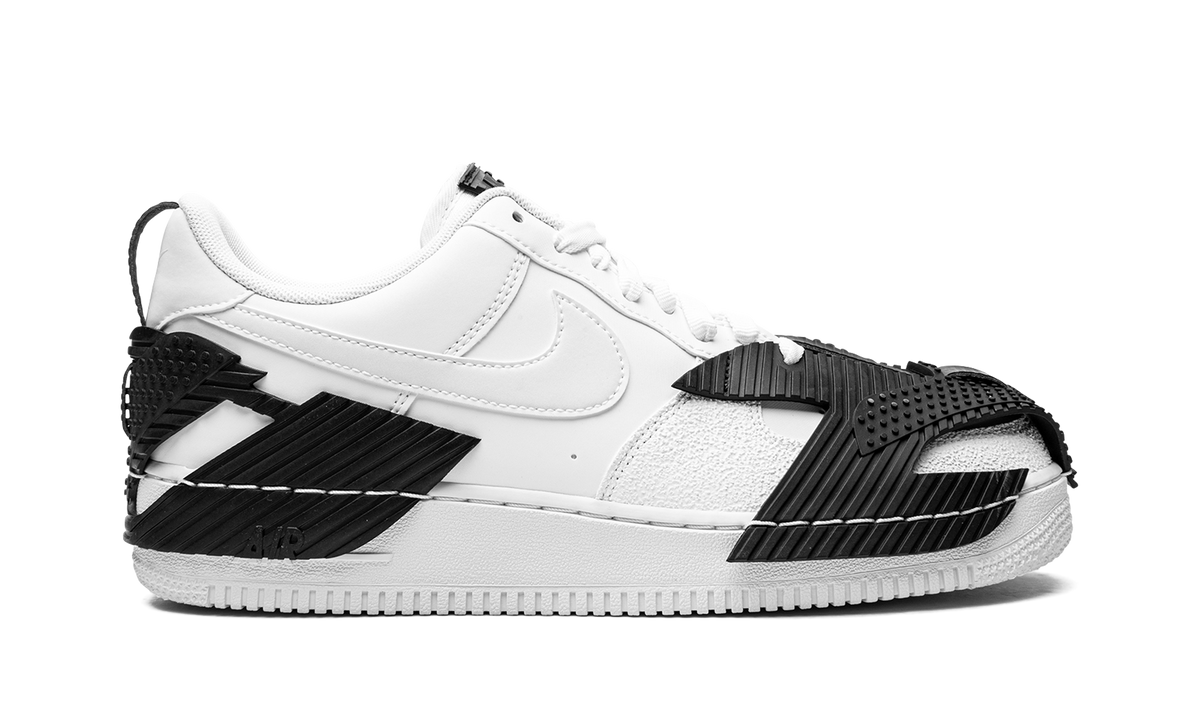 Overkicks - Nike NDSTRKT Air Force 1 White Black (CZ3596-100) - detalle talón