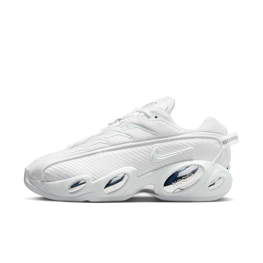 Overkicks - Nike NOCTA Glide Drake White Chrome (DM0879-100) - vista lateral