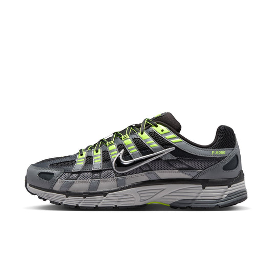 Overkicks - Nike P-6000 Dark Smoke Grey/Black/Light Smoke Grey/Volt (CD6404-034) - vista lateral