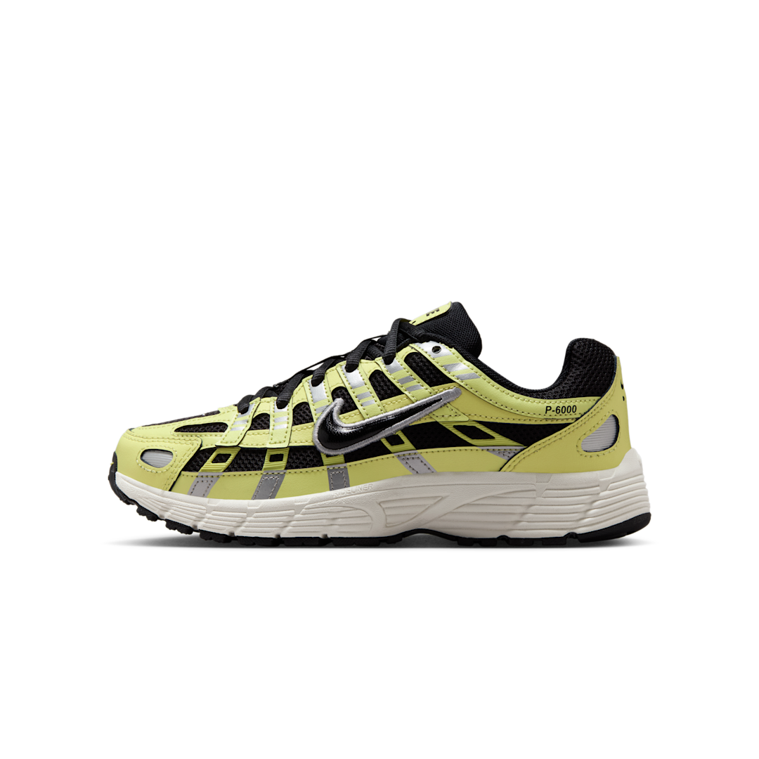 Overkicks - Nike P-6000 Light Lemon Twist Metallic Silver Sail Black (GS) (HV5064-702) - vista lateral