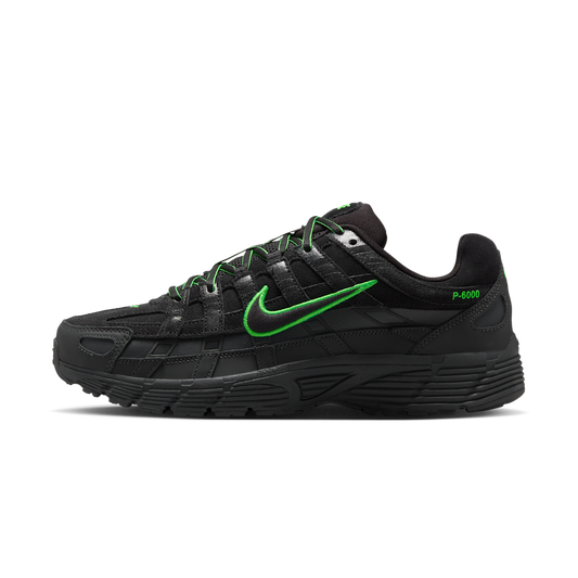Overkicks - Nike P-6000 PRM Black Green Strike (IF0668-003) - vista lateral