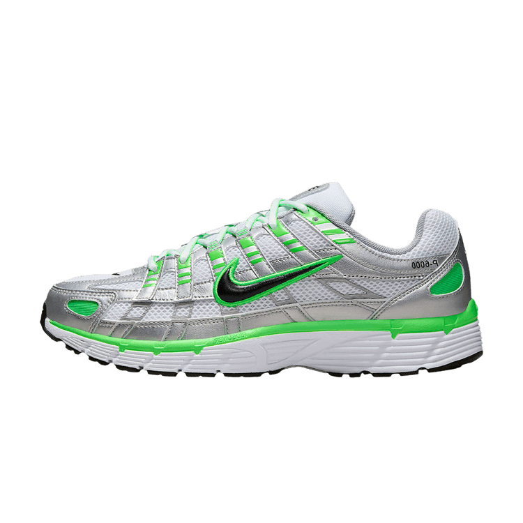 Overkicks - Nike P-6000 SE Metallic Silver White Green Strike (IB2985-001) - vista lateral
