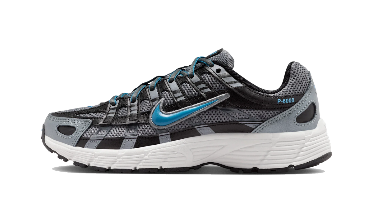 Overkicks - Nike P-6000 Smoke Grey Black Dutch Blue (GS) (HV5064-015) - vista lateral