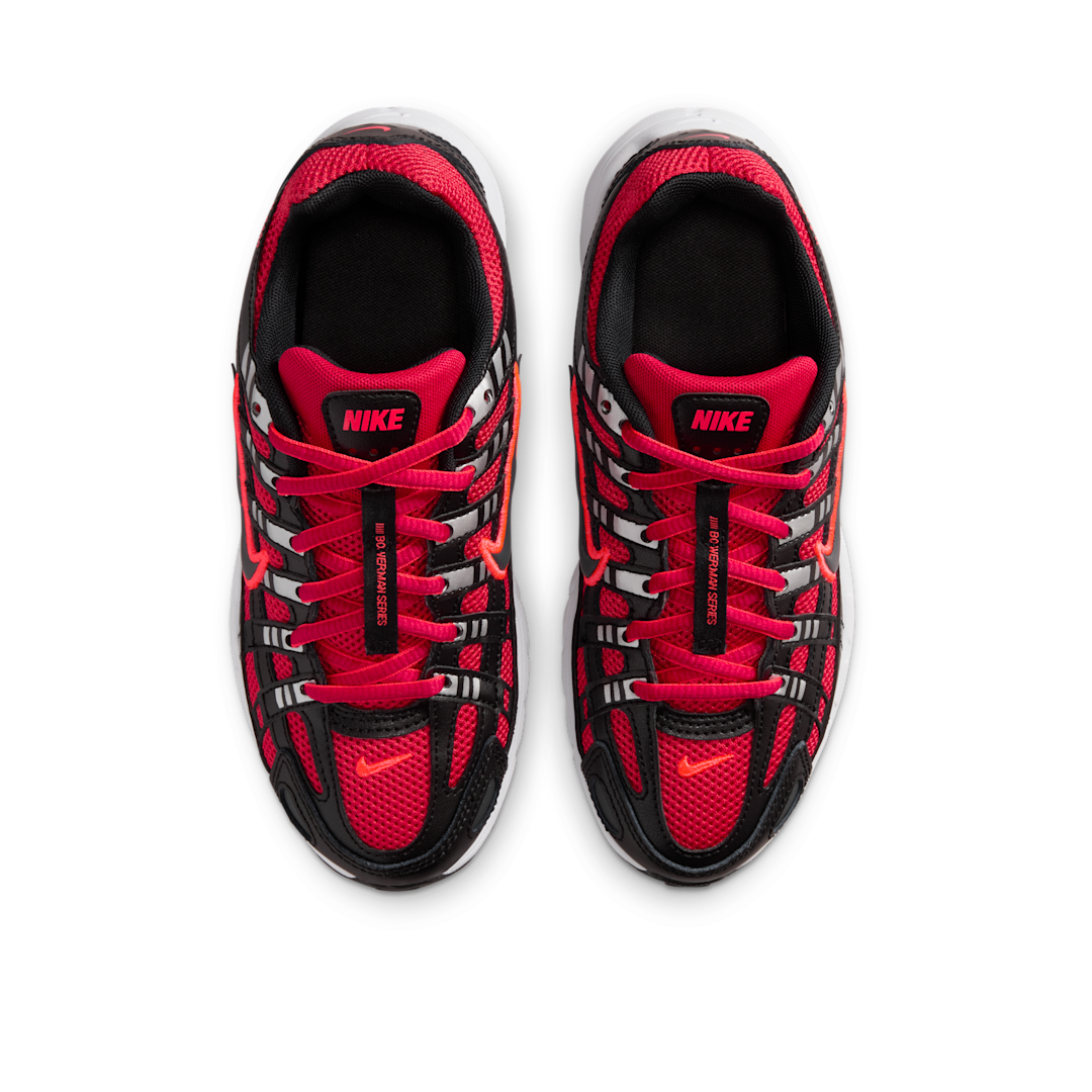 Overkicks - Nike P-6000 University Red Metallic Silver Dark Smoke Grey Black (GS) (HV5064-601) - imagen 3