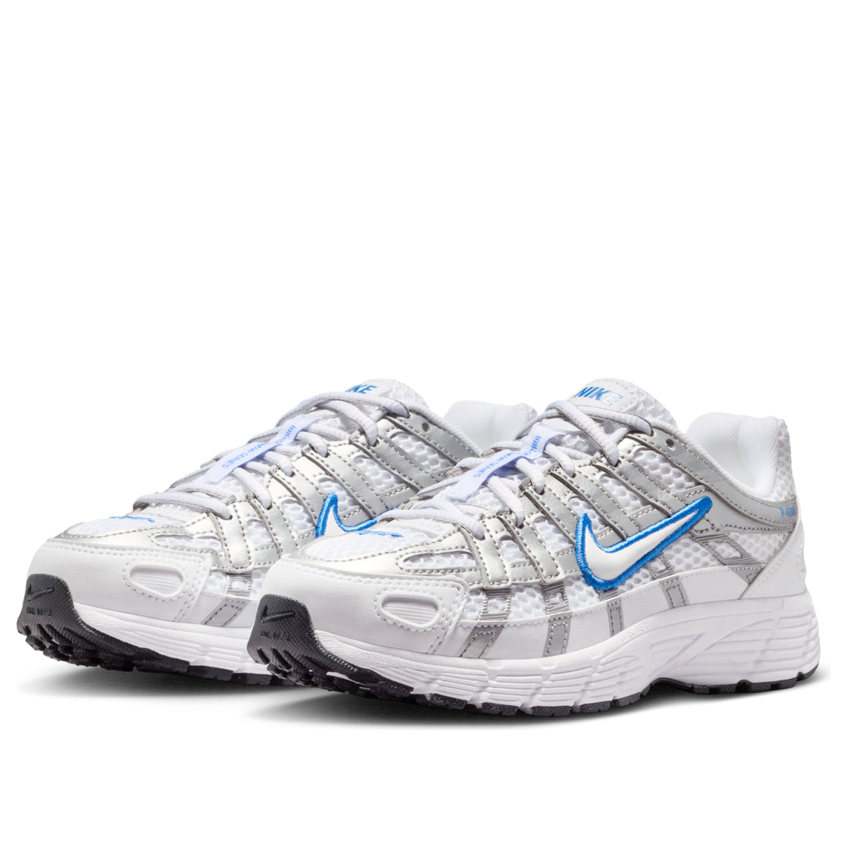 Overkicks - Nike P-6000 White Blue Crystal Metallic Silver (GS) (II6084-100) - imagen 4