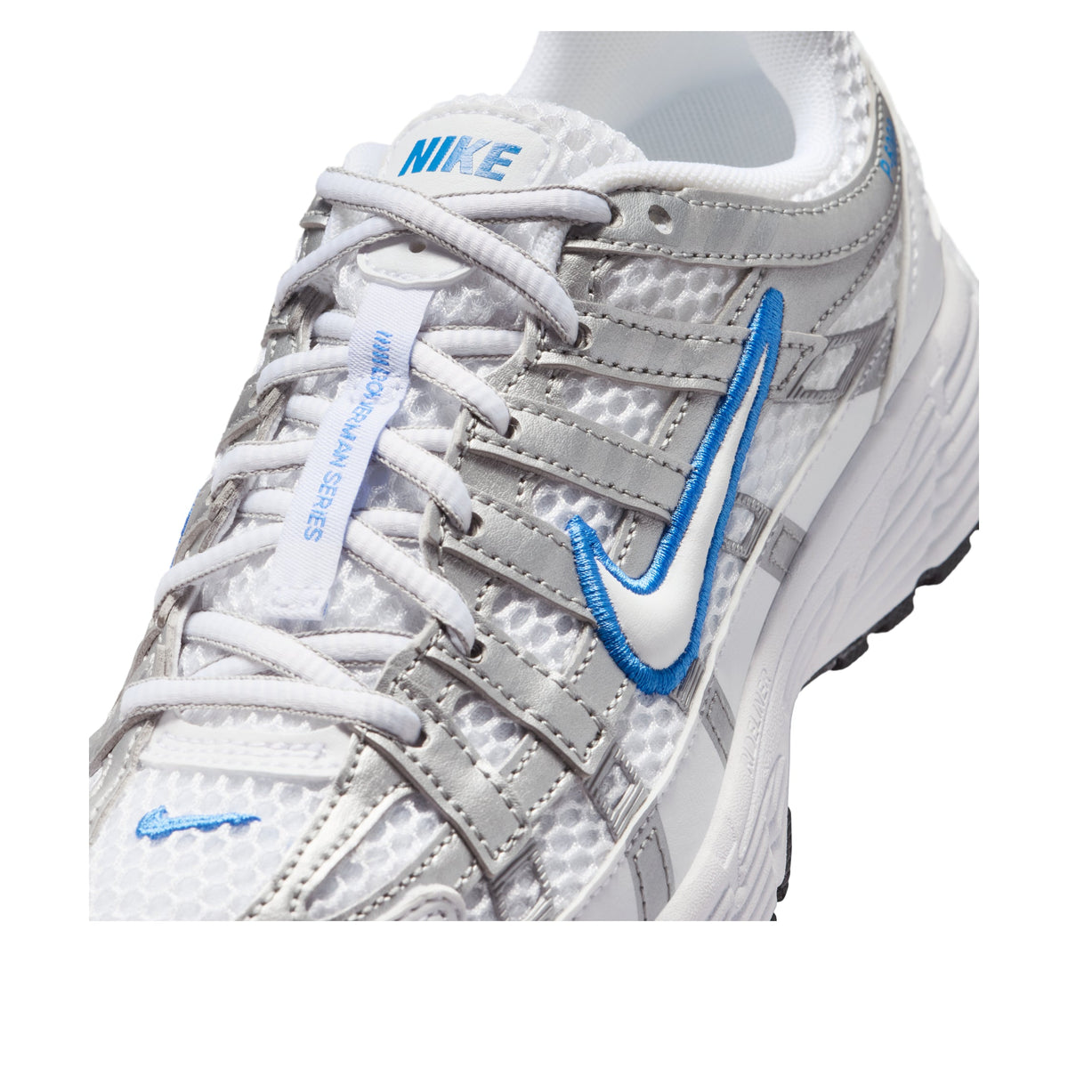 Overkicks - Nike P-6000 White Blue Crystal Metallic Silver (GS) (II6084-100) - imagen 5