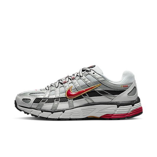 Overkicks - Nike P-6000 White Gold Red (Womens) (BV1021-101) - vista lateral