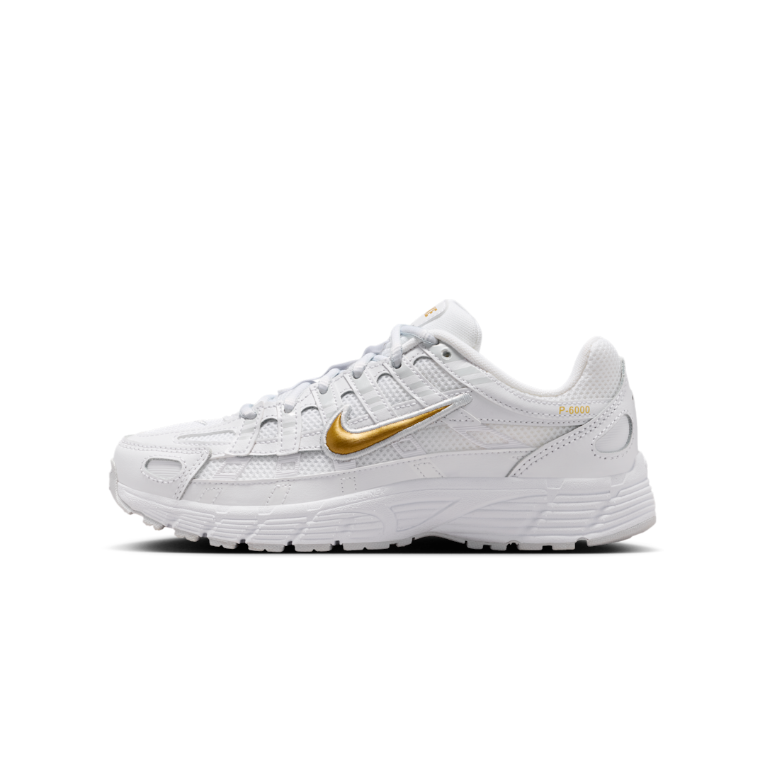 Overkicks - Nike P-6000 White Metallic Gold (GS) (HV5064-102) - vista lateral