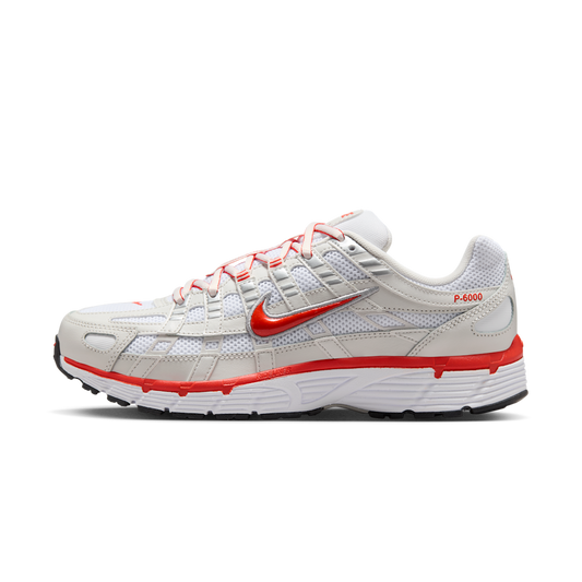 Overkicks - Nike P-6000 White Platinum Tint Black Picante Red (Womens) (BV1021-107) - vista lateral