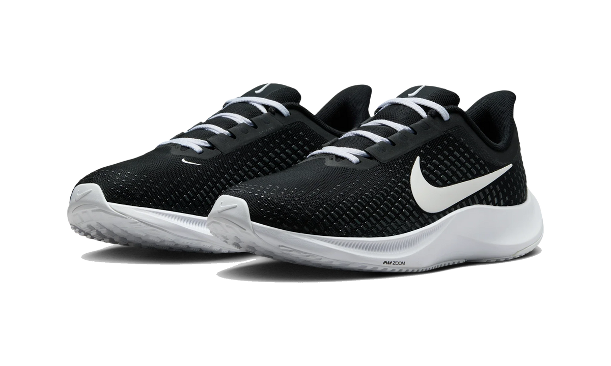 Overkicks - Nike Power Flight Black White (Womens) (FV6290-001) - vista trasera