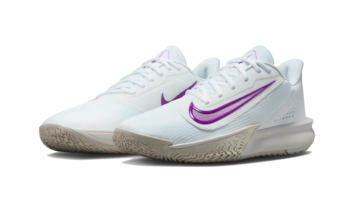 Overkicks - Nike Precision 7 White Vivid Purple (HJ9153-100) - vista trasera