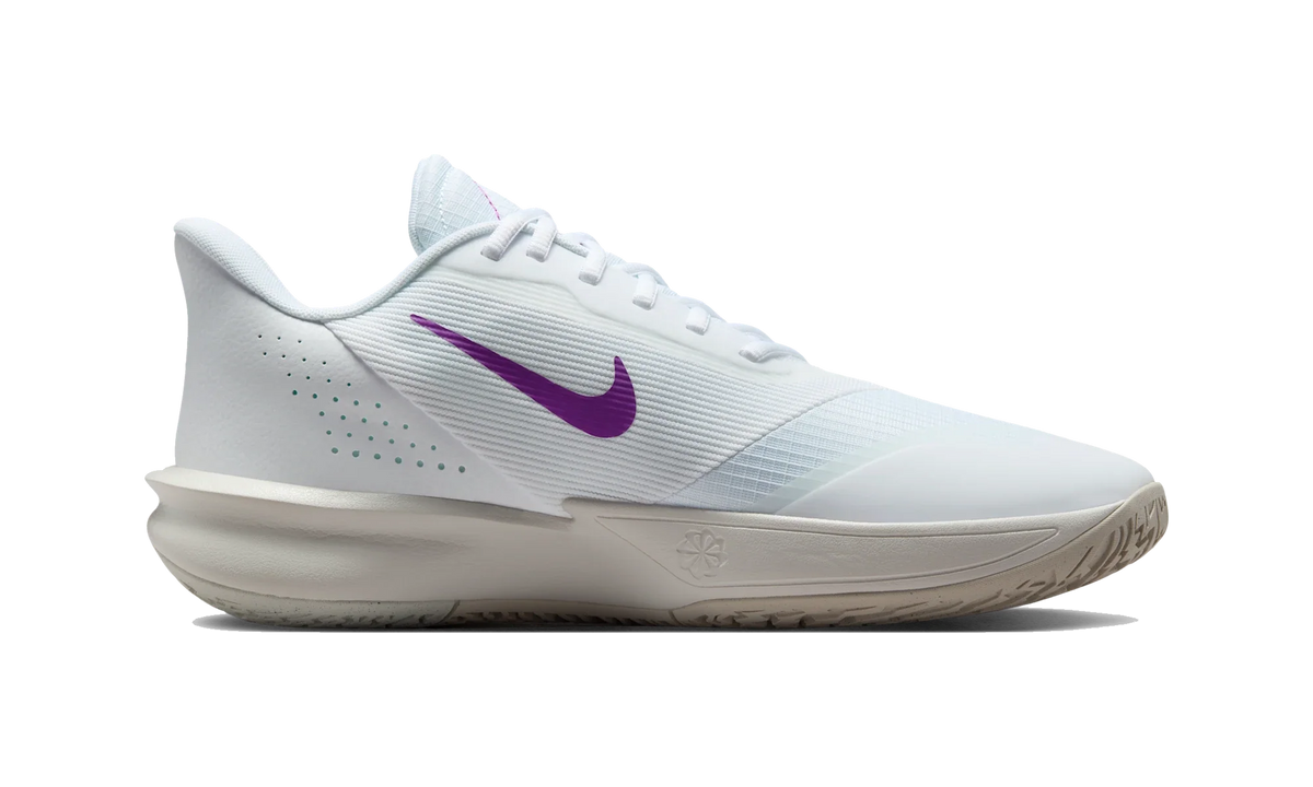 Overkicks - Nike Precision 7 White Vivid Purple (HJ9153-100) - detalle suela