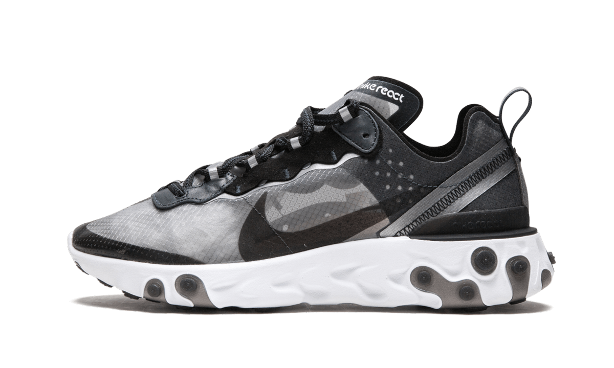 Overkicks - Nike React Element 87 Anthracite Black (AQ1090-001) - vista lateral
