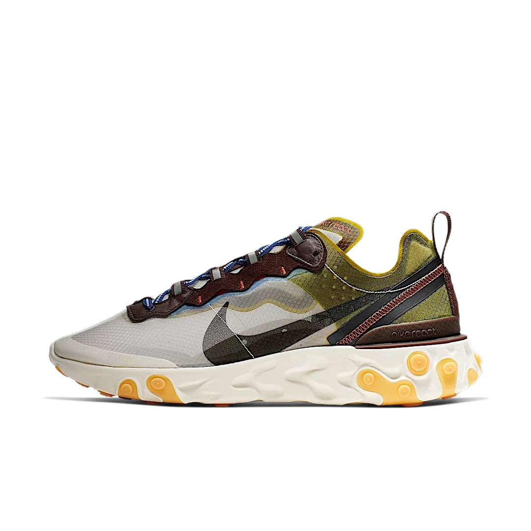 Overkicks - Nike React Element 87 Moss (AQ1090-300) - vista lateral