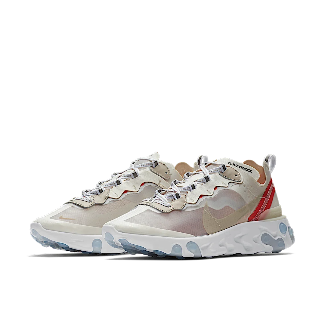 Overkicks - Nike React Element 87 Sail Light Bone (AQ1090-100) - vista trasera