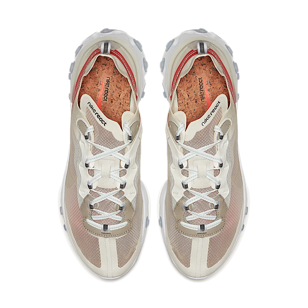 Overkicks - Nike React Element 87 Sail Light Bone (AQ1090-100) - par completo