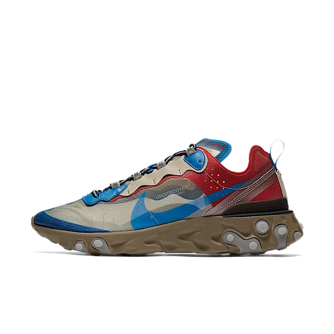 Overkicks - Nike React Element 87 Undercover Light Beige Chalk (BQ2718-200) - vista lateral