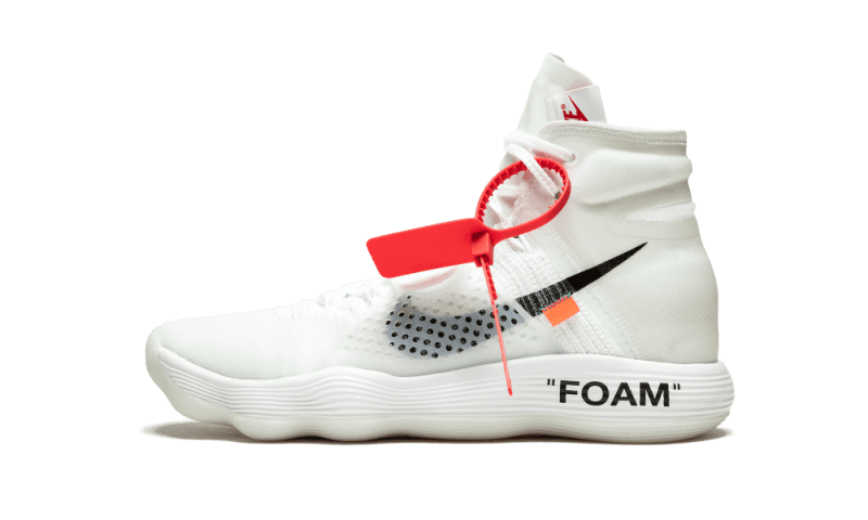 Overkicks - Nike React Hyperdunk 2017 Flyknit Off-White (AJ4578-100) - vista lateral