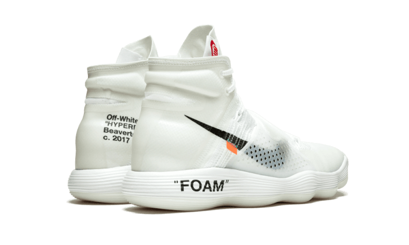 Overkicks - Nike React Hyperdunk 2017 Flyknit Off-White (AJ4578-100) - par completo