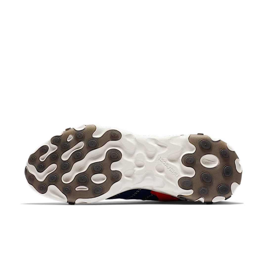 Overkicks - Nike React Runner Mid WR ISPA Blue Void Team Orange (AT3143-400) - detalle suela