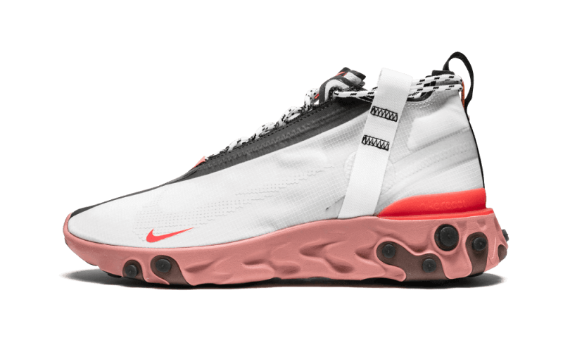 Overkicks - Nike React Runner Mid WR ISPA White Light Crimson (AT3143-100) - vista lateral