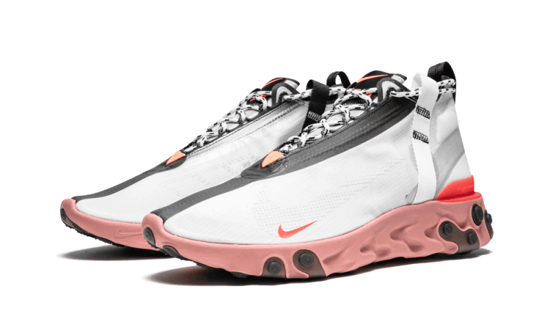 Overkicks - Nike React Runner Mid WR ISPA White Light Crimson (AT3143-100) - vista trasera