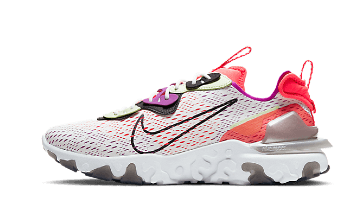 Overkicks - Nike React Vision Barely Volt Laser Crimson (CD4373-102) - vista lateral