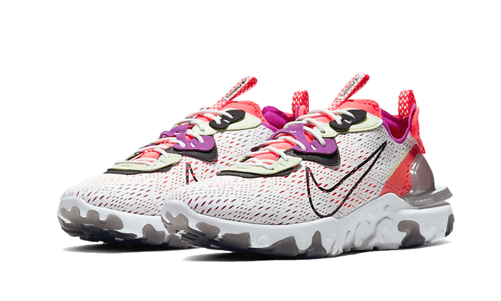 Overkicks - Nike React Vision Barely Volt Laser Crimson (CD4373-102) - vista trasera