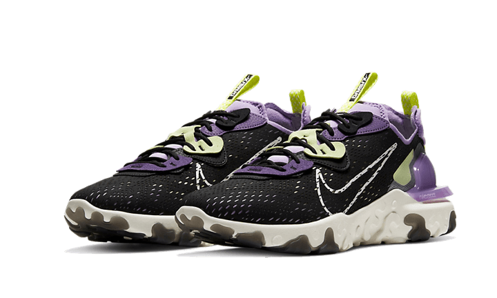 Overkicks - Nike React Vision Gravity Purple Volt (Womens) (CI7523-002) - vista trasera