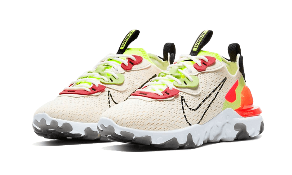 Overkicks - Nike React Vision Orange Volt (Womens) (CI7523-100) - vista trasera