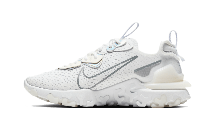 Overkicks - Nike React Vision White Particle Grey (Womens) (CW0730-100) - vista lateral