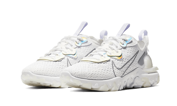 Overkicks - Nike React Vision White Particle Grey (Womens) (CW0730-100) - vista trasera