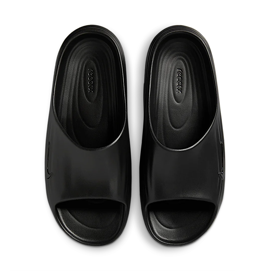 Overkicks - Nike ReactX Rejuven8 Slide Black (HV4479-001) - vista trasera
