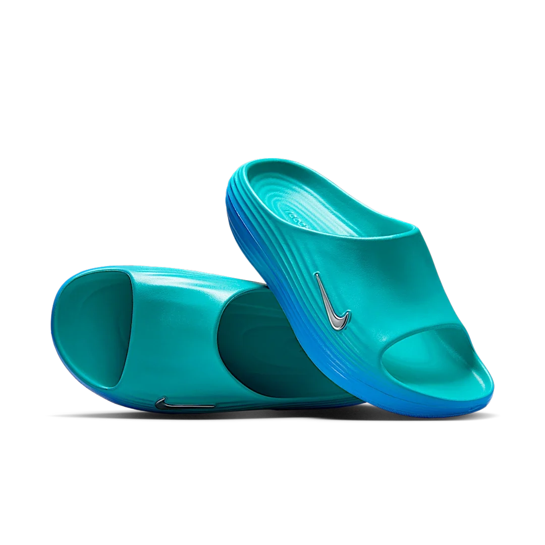 Overkicks - Nike ReactX Rejuven8 Slide Dusty Cactus Game Royal (HV4479-300) - vista lateral