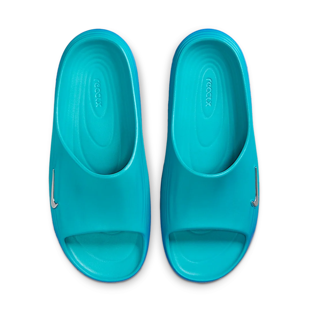Overkicks - Nike ReactX Rejuven8 Slide Dusty Cactus Game Royal (HV4479-300) - vista trasera