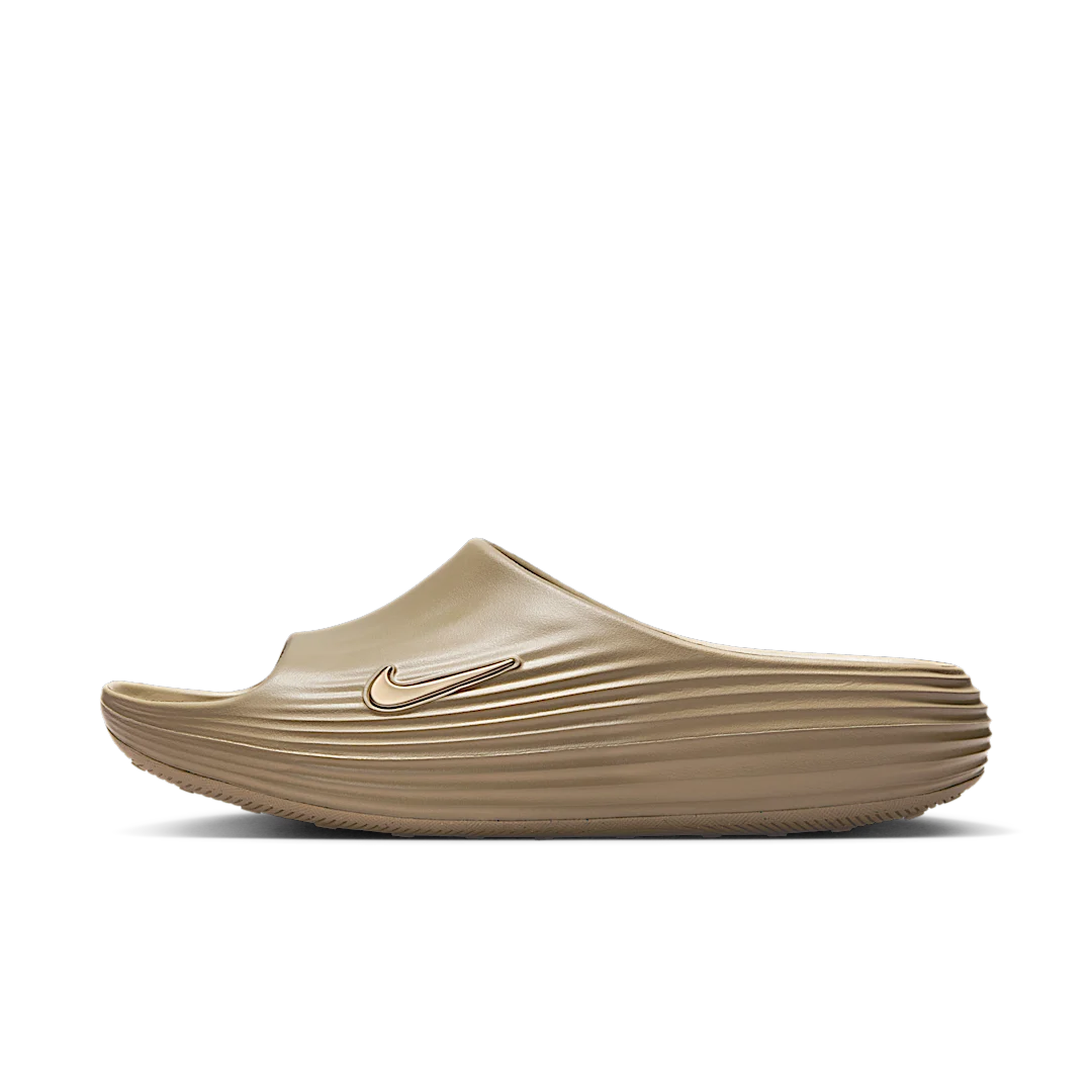 Overkicks - Nike ReactX Rejuven8 Slide Khaki (HV4479-200) - detalle suela