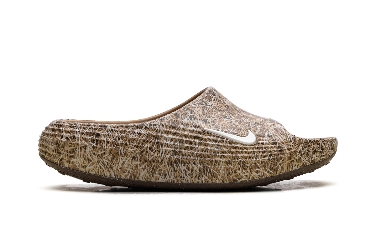 Overkicks - Nike ReactX Rejuven8 Slide .SWOOSH Touch Grass Wheat (IR0860-700) - detalle talon