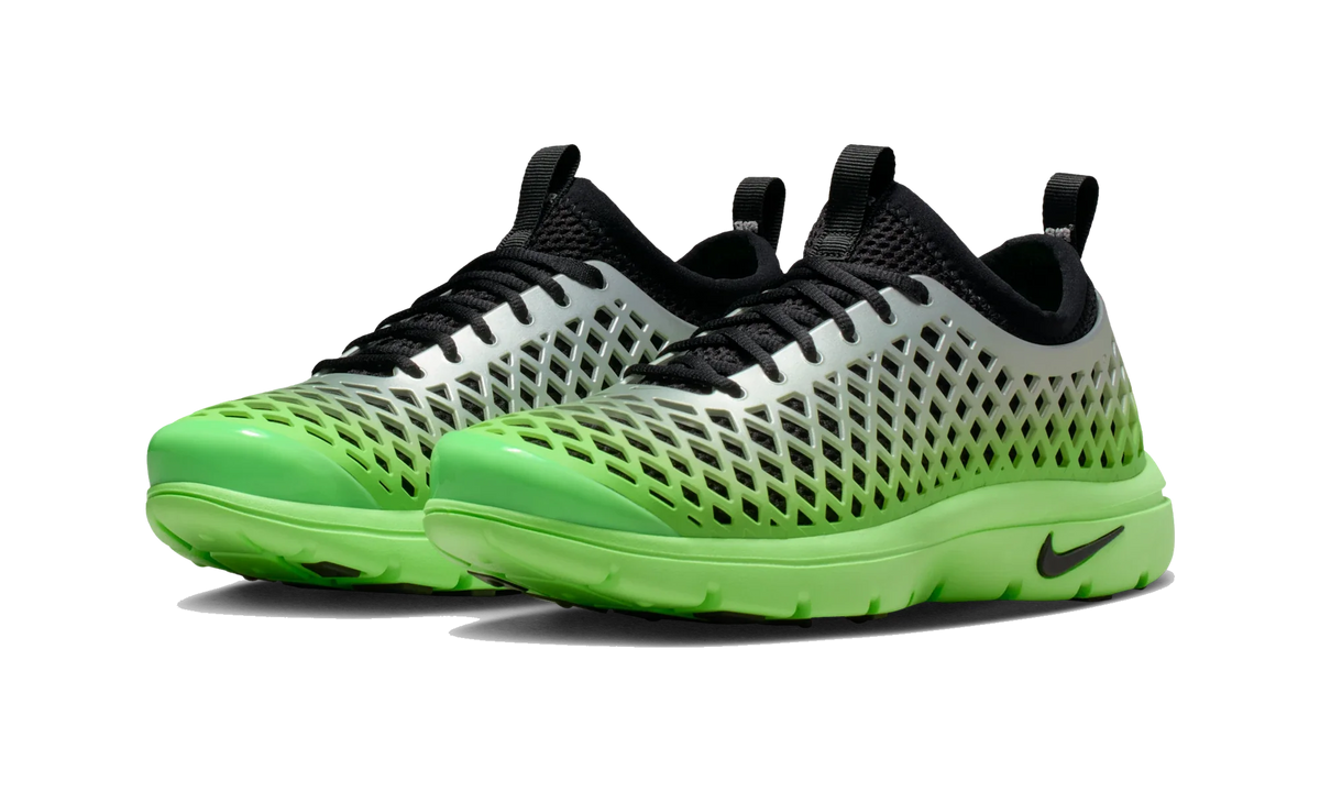 Overkicks - Nike Rejuven8 Run OG Metallic Silver Voltage Green (Womens) (IF5958-003) - vista trasera