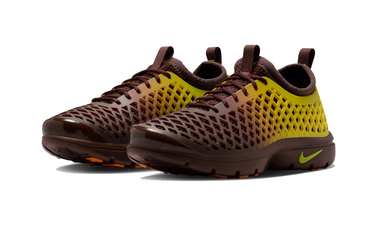 Overkicks - Nike Rejuven8 Run OG SE Dark Field Brown Bright Cactus (Womens) (IO9932-200) - vista trasera