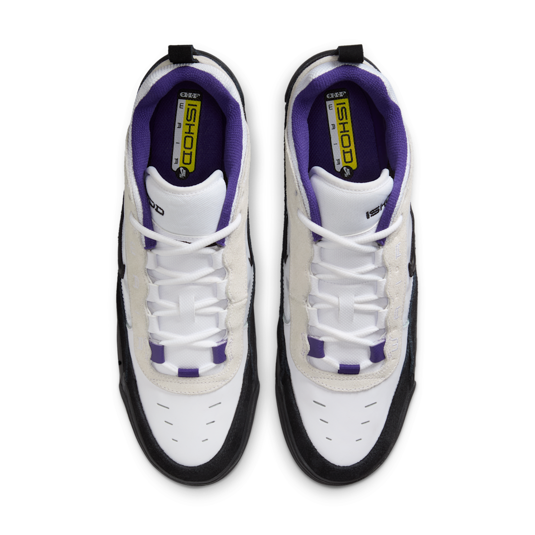 Overkicks - Nike SB Air Max Ishod White Black Court Purple (FB2393-104) - par completo