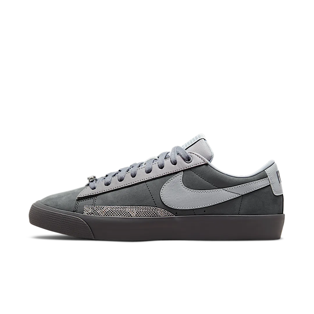 Overkicks - Nike SB Blazer Low FPAR Cool Grey (DN3754-001) - vista lateral