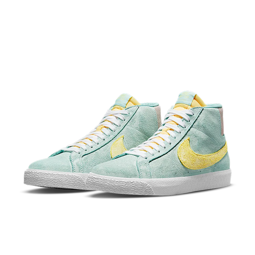 Overkicks - Nike SB Blazer Mid Faded Light Dew (DA1839-300) - vista trasera